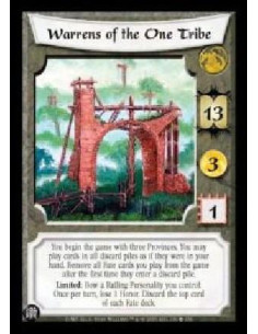Warrens of the One Tribe (Spanish Language)  - You begin the game with three Provinces. You may play cards in all discard piles