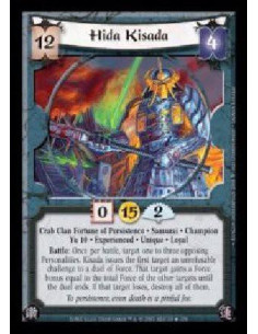 Hida Kisada Exp FOIL (Idioma Español)  - Crab Clan Fortune of Persistence · Samurai · Champion · Yu 10 · Experienced · Unique ·