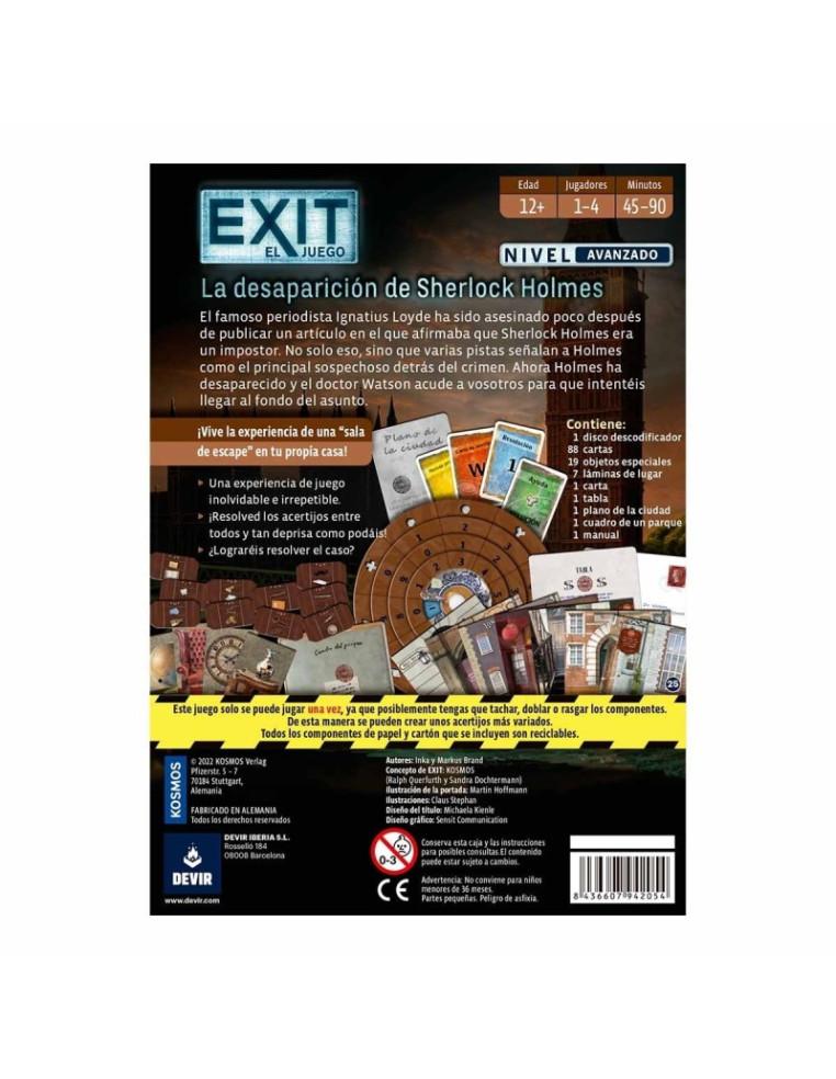 EXIT La Desaparición de Sherlock Holmes  - ¡Sherlock Holmes necesita tu ayuda! El famoso periodista Ignatius Loyde ha sido asesi