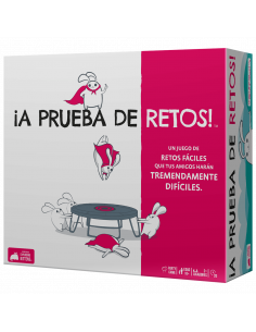 ¡A prueba de Retos!  - Un juego de retos fáciles que tus amigos harán tremendamente difíciles.  Esta caja está llena de retos di
