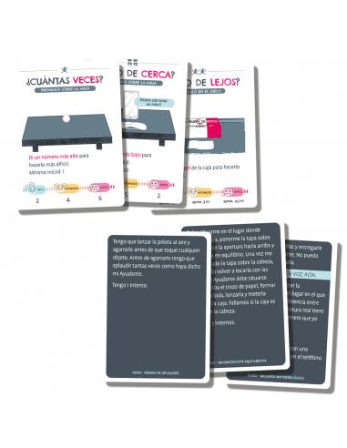 ¡A prueba de Retos!  - Un juego de retos fáciles que tus amigos harán tremendamente difíciles.  Esta caja está llena de retos di