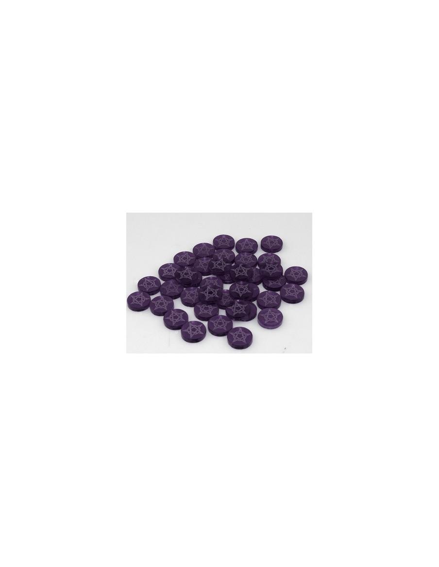 VTES. Bolsa 40 Tokens Pentaculo (Morado)  - VTES. Bolsa 40 Tokens Pentaculo (Morado)