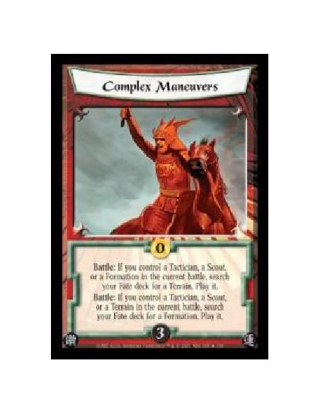 Complex Manouvers FOIL  - Battle: If you control a Tactician, a Scout or a Formation in the current battle, search your Fate dec