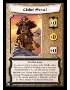 Gohei Sensei FOIL  - Lion Clan Sensei. You may not destroy Provinces as the Attacker unless there was a unit in the defending ar