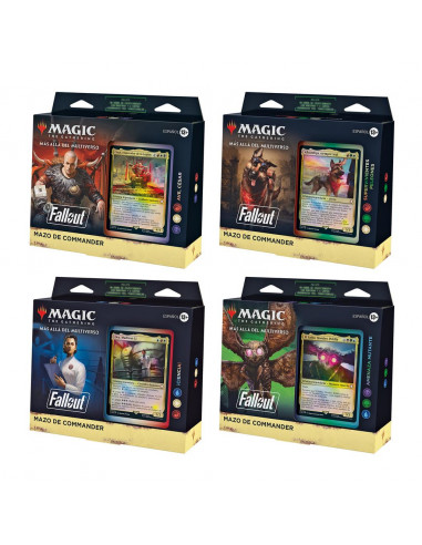 PREORDER Fallout: Commander Deck Display (4) Spanish