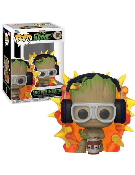 Funko Pop Groot con detonador. I am Groot  - Funko Pop Groot con detonador. I am Groot