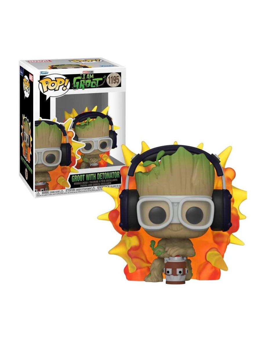 Funko Pop Groot con detonador. I am Groot