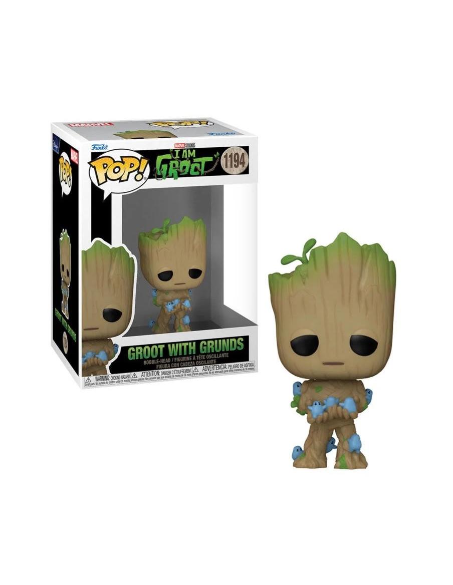 Funko Pop Groot con Grunds. I am Groot