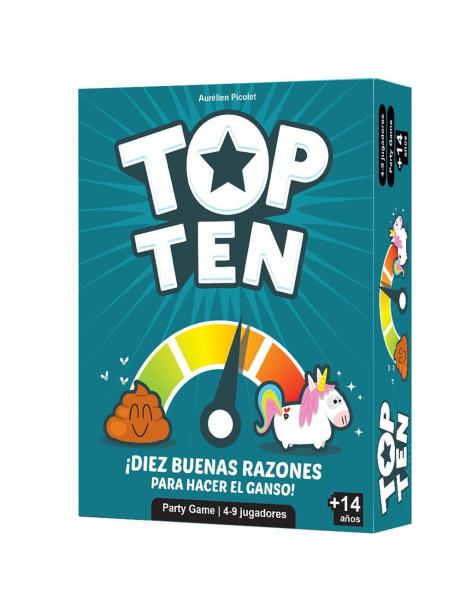 Top Ten  - TOP TEN un juego cooperativo de socialización de lo más entretenido.  Para cada tema, cada jugador tiene que inventar