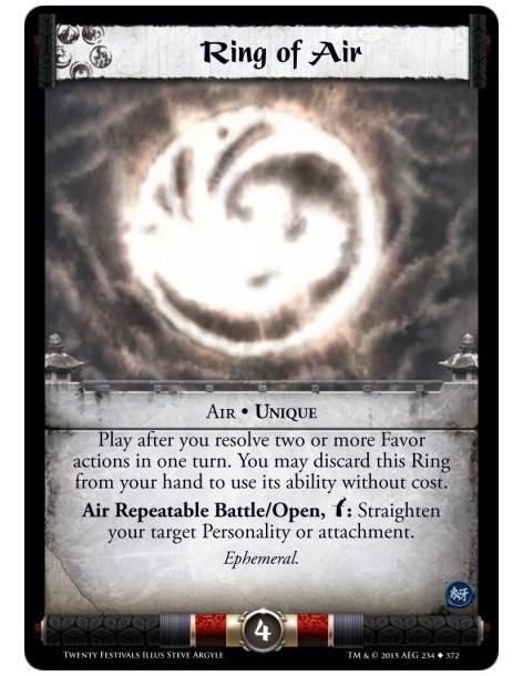 Ring of Air  - Air • Unique           Play after you resolve two or more Favor actions in one turn. You may discard this Ring fr