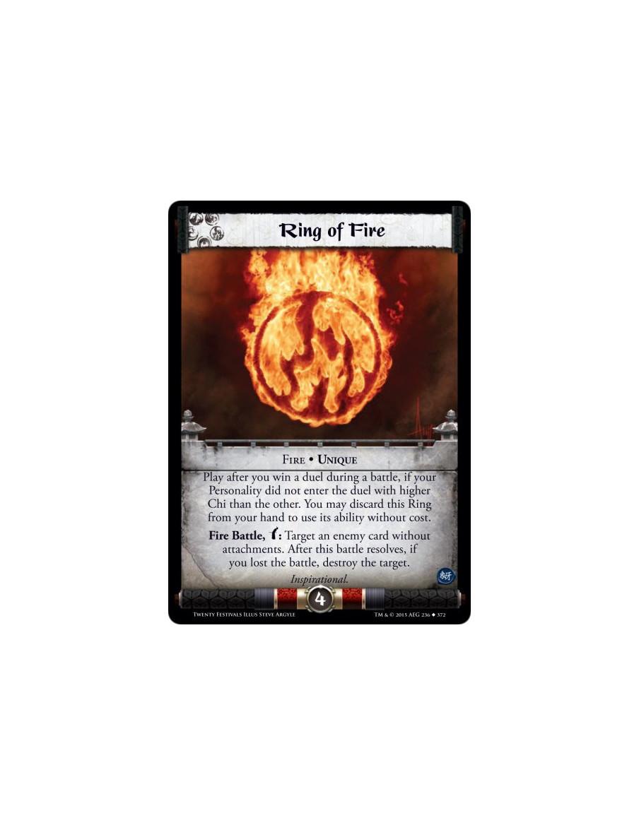 Ring of Fire  - Fire • Unique           Play after you win a duel during a battle, if your Personality did not enter the duel wi