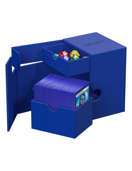 Flip'n'Tray Deck Case 133+ XenoSkin Azul. Ultimate Guard
