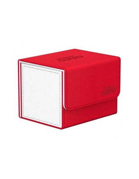 Ultimate Guard Sidewinder Deck Case 100+ XenoSkin SYNERGY Rojo/Blanco  - Ultimate Guard Sidewinder Deck Case 100+ XenoSkin SYNER