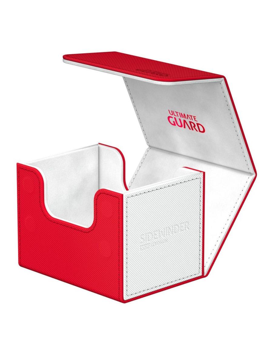 Ultimate Guard Sidewinder Deck Case 100+ XenoSkin SYNERGY Rojo/Blanco  - Ultimate Guard Sidewinder Deck Case 100+ XenoSkin SYNER