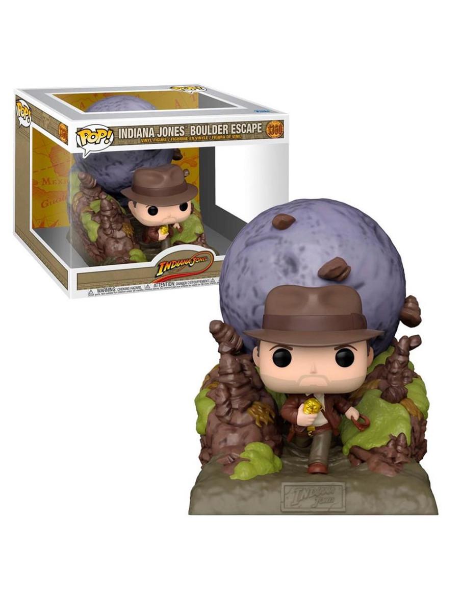 Funko Pop Indiana Jones escapando de la roca.