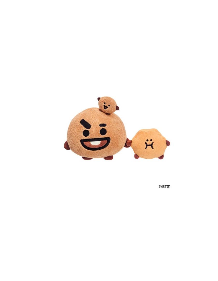 Peluche Shooky 12cm. BT21  - Diseñado por Suga de BTS Peluche fabricado en felpa. Mide aproximadamente 12 cm. Lavar a mano. Seca