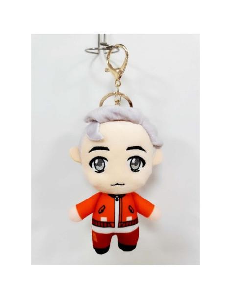 Key Ring Tiny Tan RM. BTS  - Llavero peluche fabricado en fibra de poliéster. Medidas 7x12 cm.