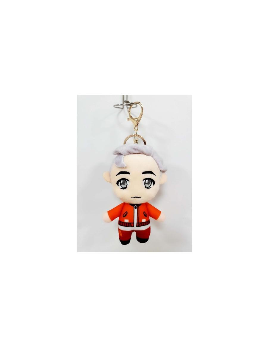 Key Ring Tiny Tan RM. BTS  - Llavero peluche fabricado en fibra de poliéster. Medidas 7x12 cm.