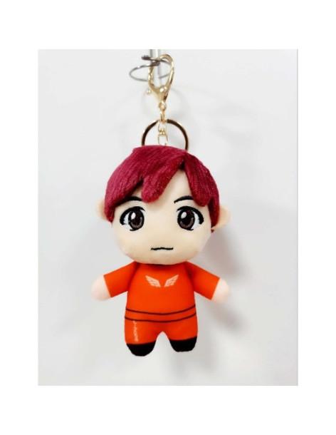Key Ring Tiny Tan J-Hope. BTS  - Llavero peluche fabricado en fibra de poliéster. Medidas 7x12 cm.