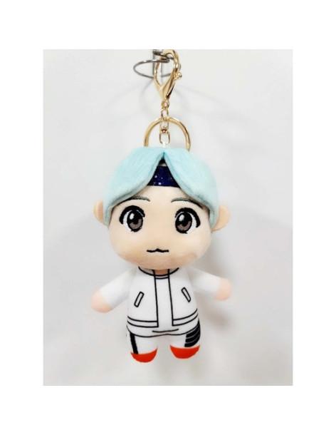 Llavero Tiny Tan Suga. BTS  - Llavero peluche fabricado en fibra de poliéster. Medidas 7x12 cm.