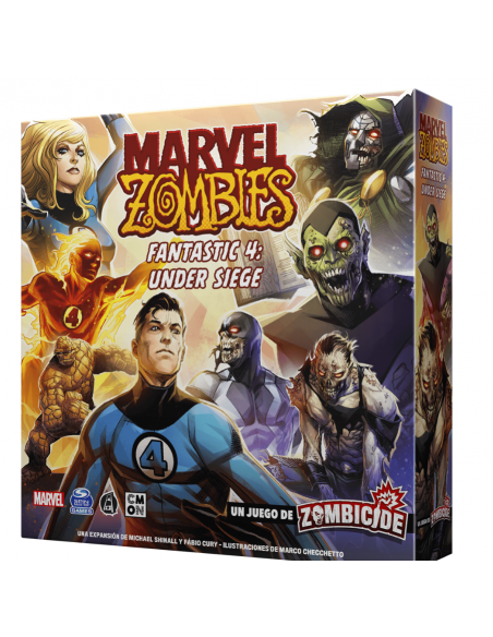 Marvel Zombies: Fantastic 4 Under Siege  - Mister Fantastic está ultimando en los pisos superiores del edificio Baxter su teletr
