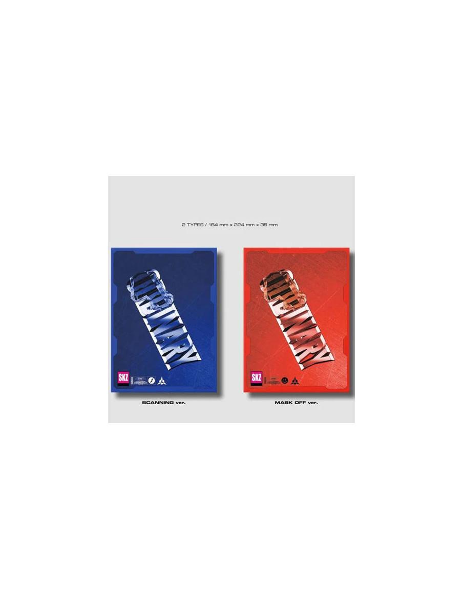 STRAY KIDS - Oddinary (6th Mini Album)  - Versiones: Scanning (azul), Mask off (rojo) Contenido:   - 1 Libro de fotografías de 7