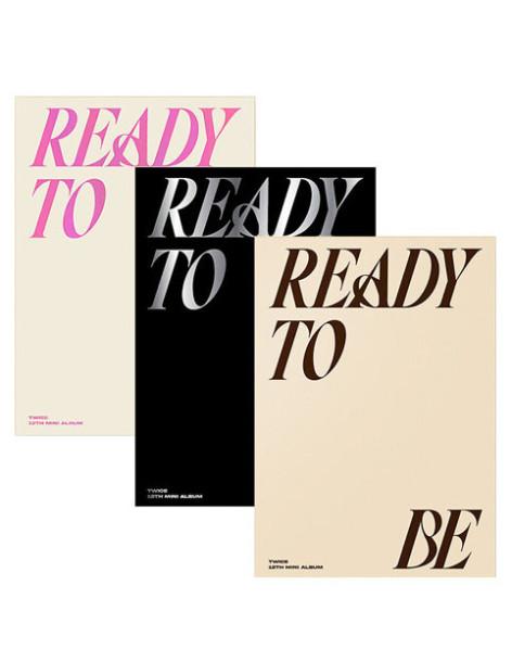 TWICE - Ready to Be (12th Mini Album) * Free photocards gift  -   Versiones: Ready (blanco con letras rosa), To (negro con letra