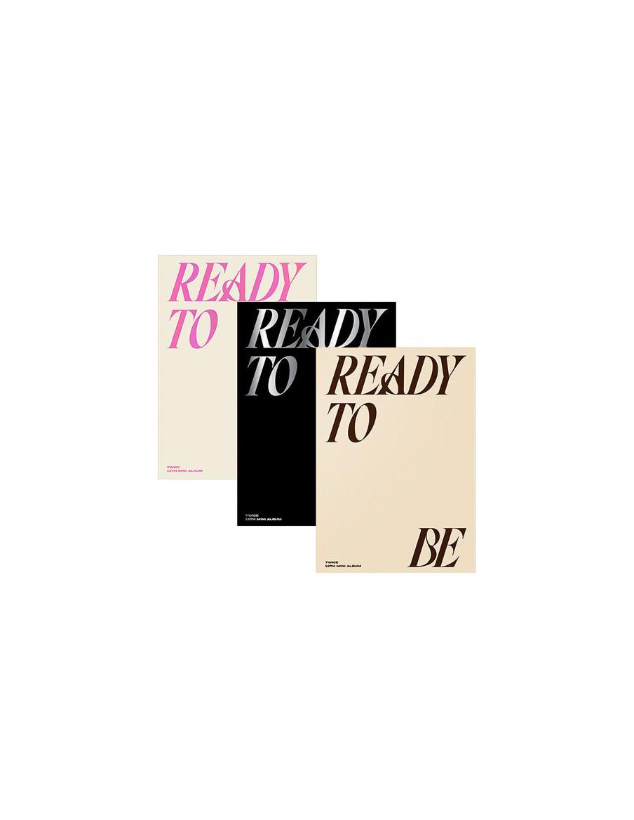 TWICE - Ready to Be (12th Mini Album) * Regalo paquete de tarjetas extra  -  Versiones: Ready (blanco con letras rosa), To (negr