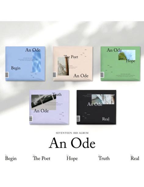 SEVENTEEN - An Ode (3rd Album)  -  Versiones: Begin (azul), The Poet (crema), Hope (verde), Truth (gris-violeta), Real (negro)  