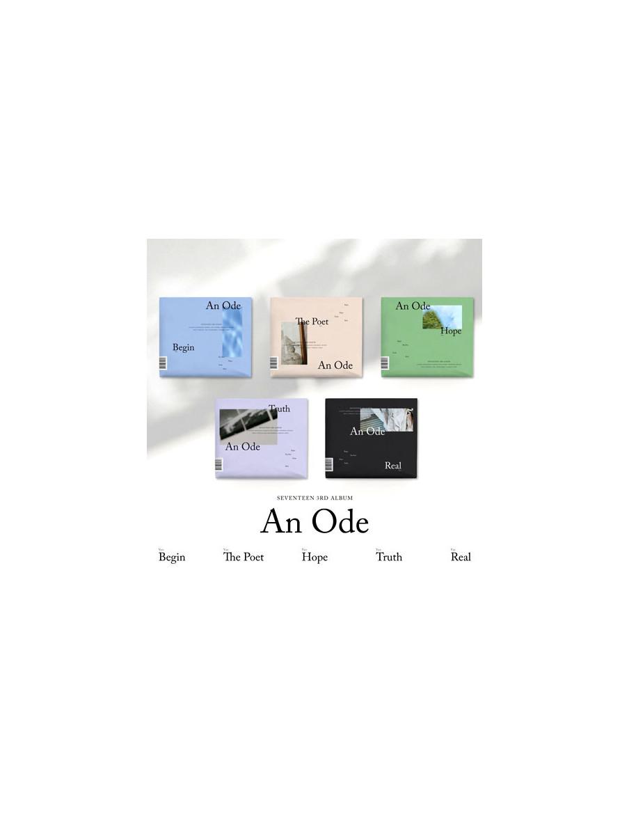 SEVENTEEN - An Ode (3rd Album)  -  Versiones: Begin (azul), The Poet (crema), Hope (verde), Truth (gris-violeta), Real (negro)  
