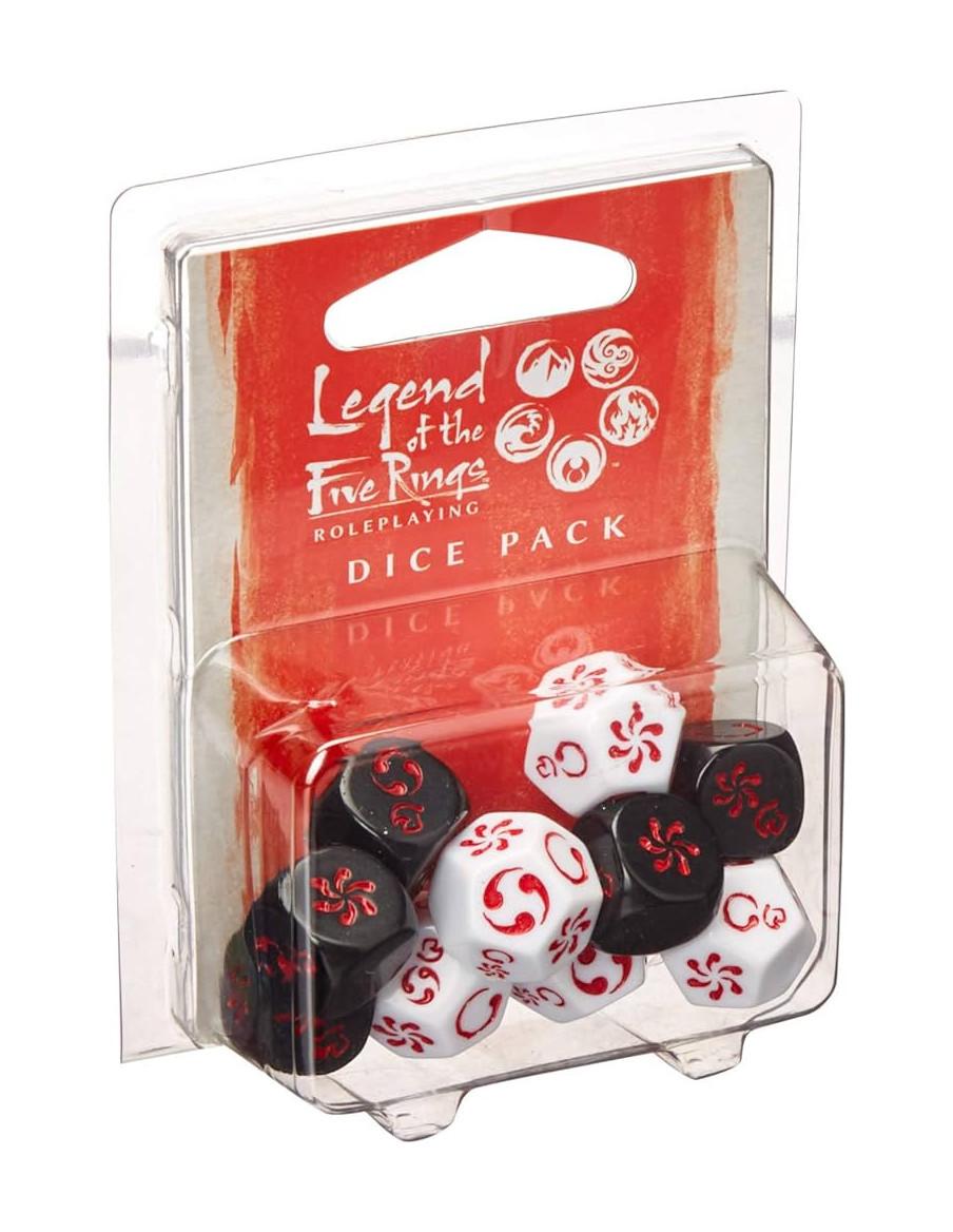 Pack de Dados de Rol. Leyenda de los Cinco Anillos  - L5R Juego de Rol. Dados