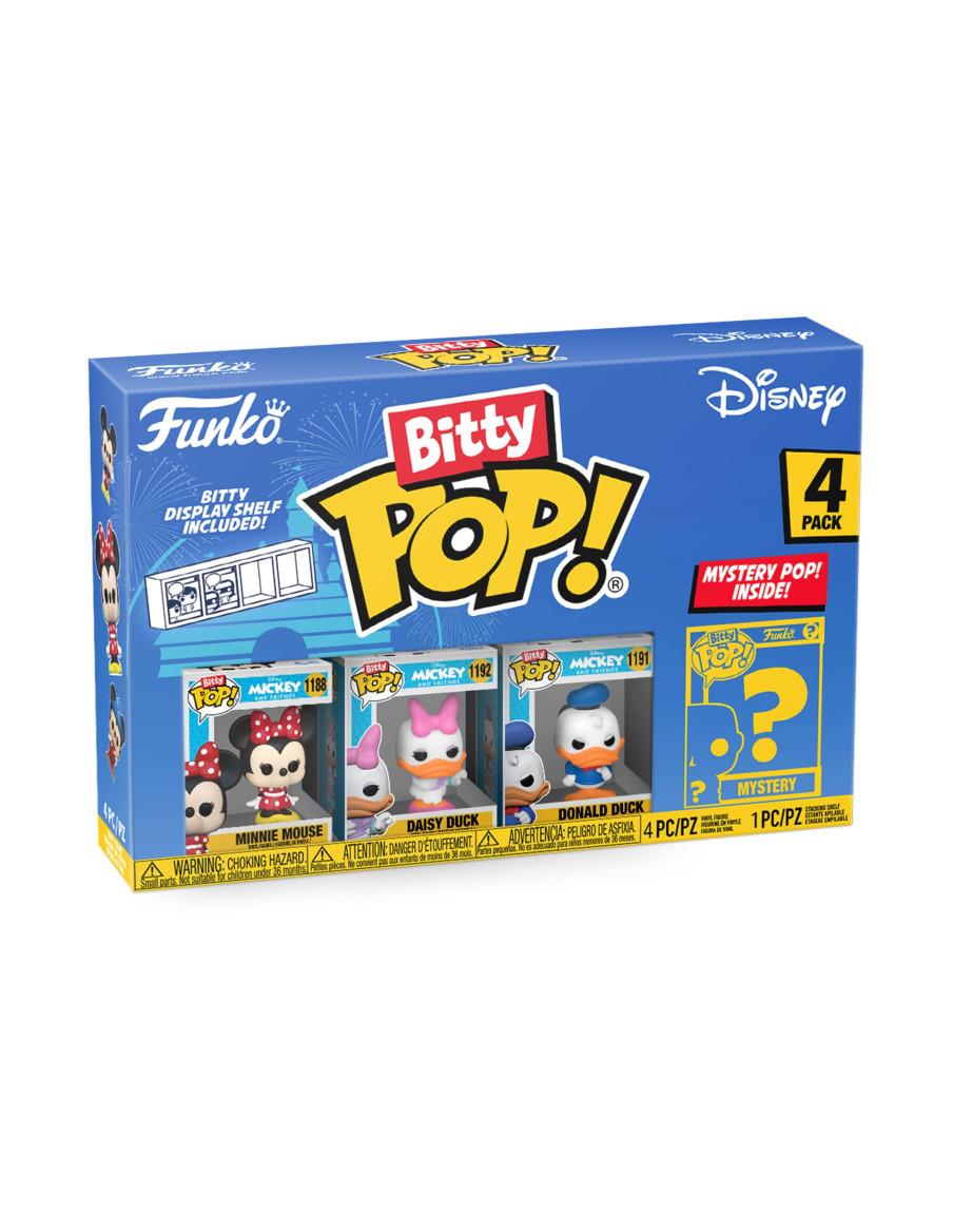 Funko Pop Bitty. Disney Minnie  - Funko Bitty Pop! Disney - Minnie Mouse (red Dress), Daisy Duck, Donald Duck Y una Minifigura M