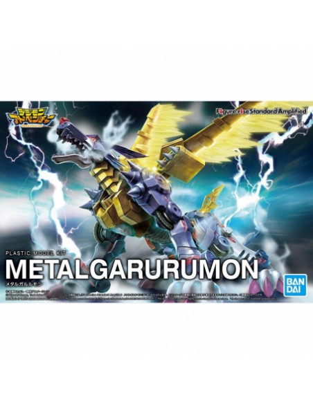 Figura Metal Garurumon (Amplified) Model Kit  Digimon Figure-Rise Standard Amplified