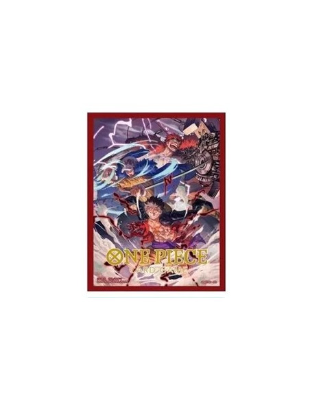 ONE PIECE CARD GAME.OFFICIAL SLEEVE 4 ASSORTED.Three captains