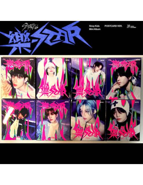 STRAY KIDS - Rock-Star (8th Mini Album) Postcard Ver.  - Contenido: - Set de 8 postales- CD de música- Papel con lyrics- Photoca