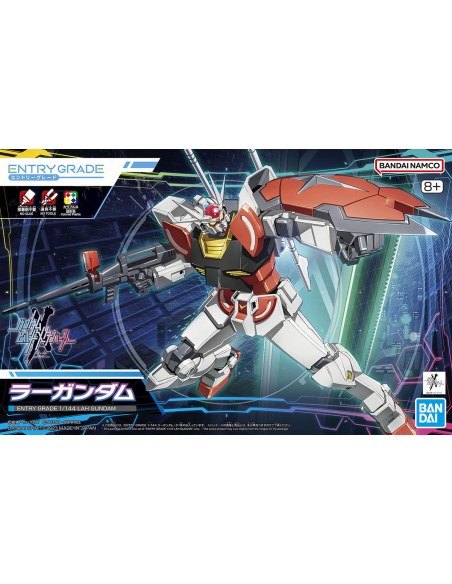 Figura Montable. Lah Gundam. 1-144  - No requiere pegamento para el montaje, se requiere una pinza para quitar las piezas de los