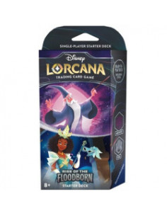 Rise of the Floodborn: Merlin / Tiana - Amethyst/Steel Starter deck LORCANA (Inglés)  - El mazo inicial de Disney Lorcana incluy
