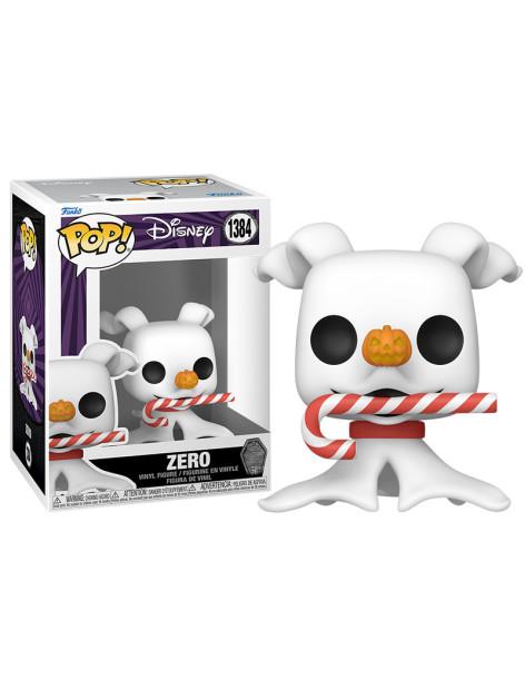 Funko Pop. Zero con Bastón de Caramelo. Pesadilla Antes de Navidad  - Funko Pop. Zero con Bastón de Caramelo. Pesadilla Antes de