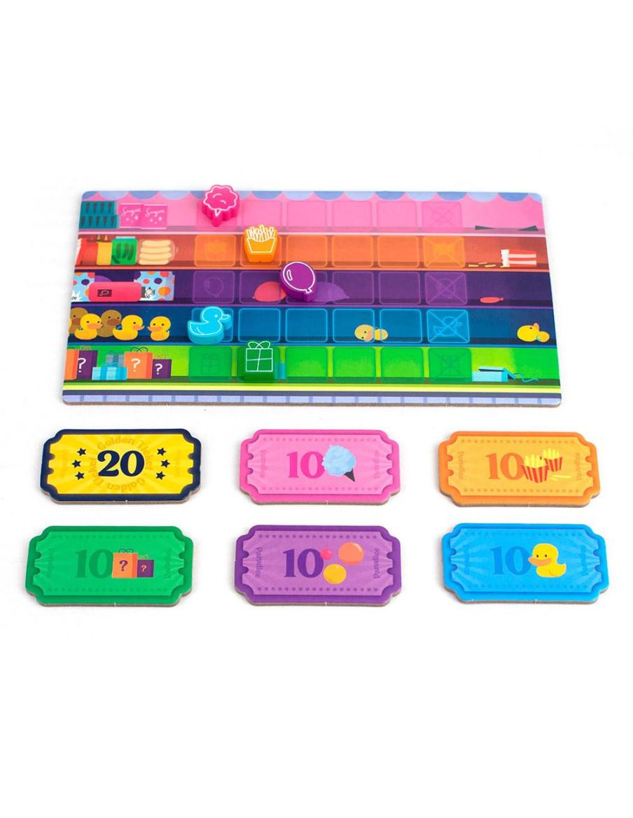 Paradice. Juego de Mesa  - En Paradice, deberás ir completando los números de tus casetas de feria. ¿Cómo? Con los dados que irá