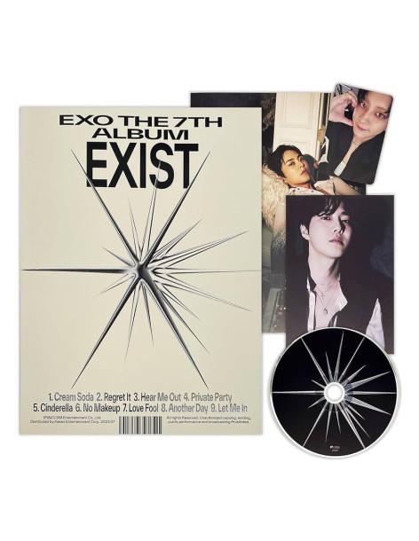 EXO - Exist Photobook ver. (7th Album)  -  Versiones: E (fondo crema con letras negras), X (fondo negro con letras rosas), O (fo 2