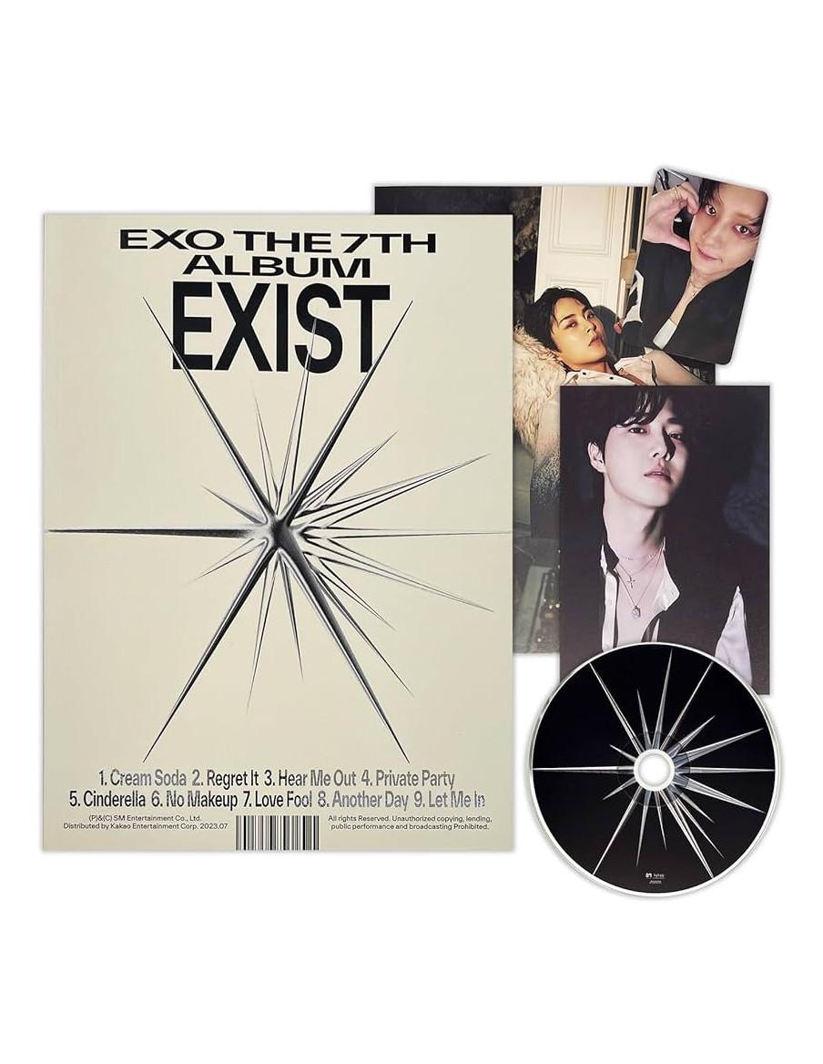 EXO - Exist Photobook ver. (7th Album)  -    Versiones: E (fondo crema con letras negras), X (fondo negro con letras rosas), O (