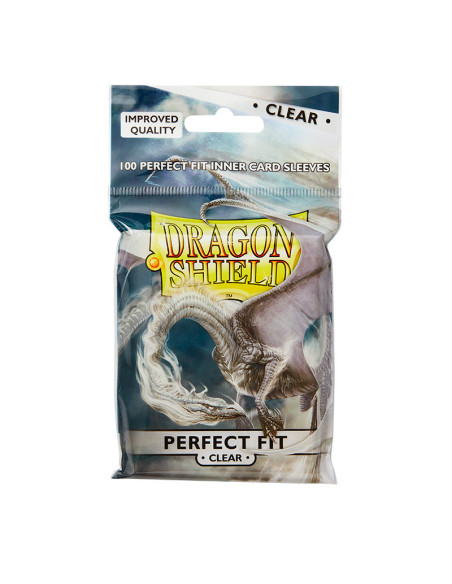 Dragon Shield Standard Perfect Fit Sleeves (63x88mm) - Clear (100)
