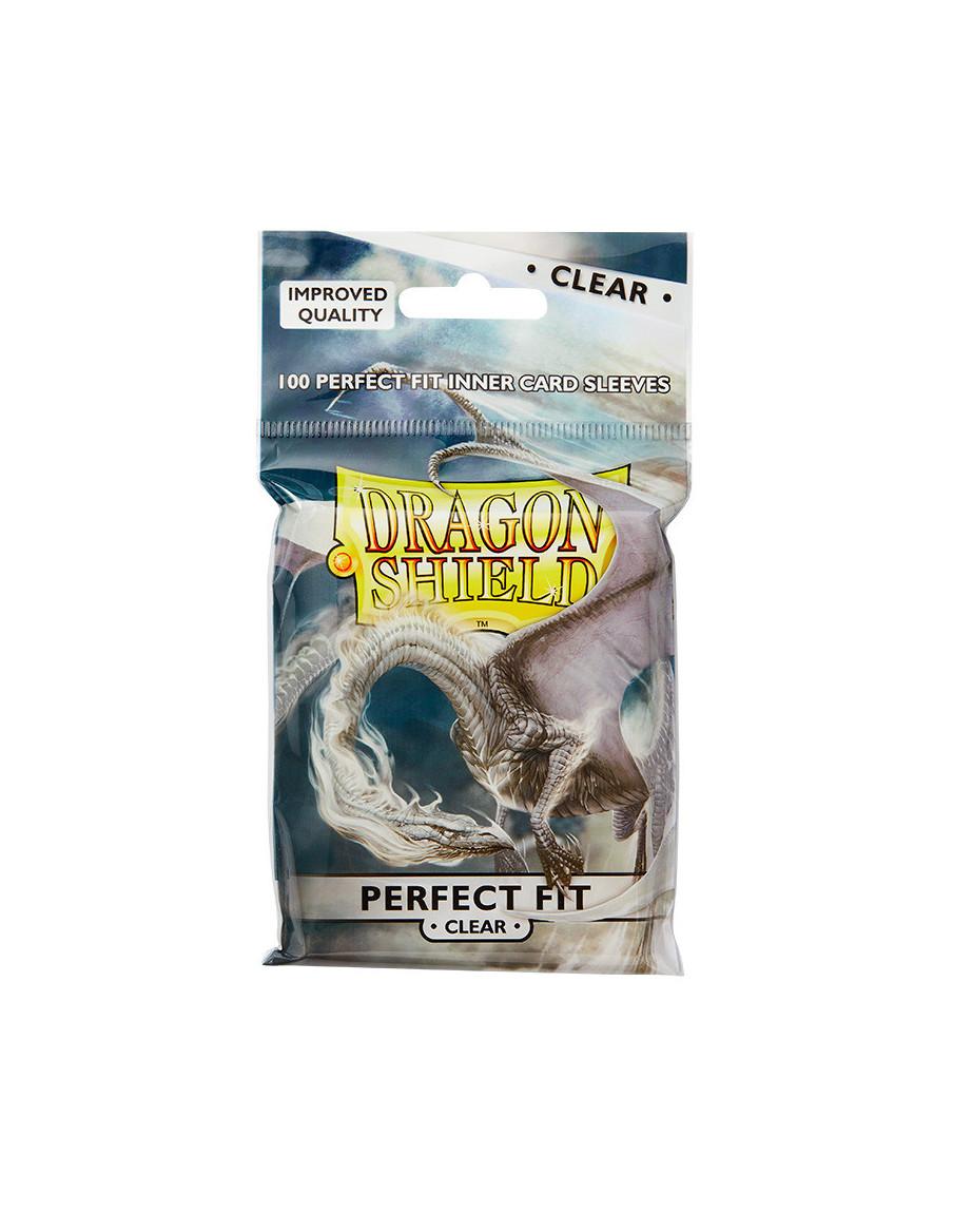 Fundas Dragon Shield Standard Perfect Fit (63x88mm) - Transparente (100)  - Fundas de carga frontal de tamaño standard americano