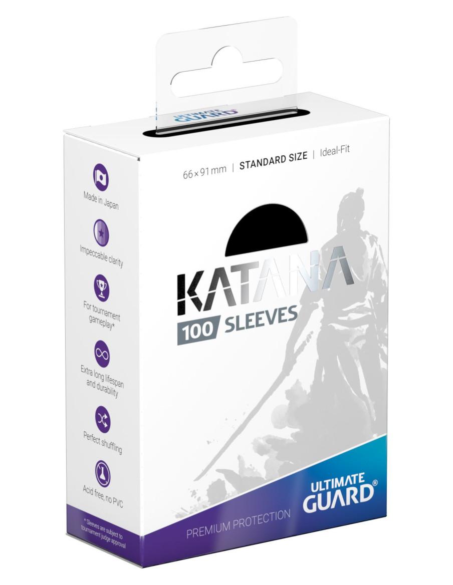 Ultimate Guard Standard Sleeves Katana Black (100)  -  Ultimate Guard Standard Sleeves Katana Black (100)