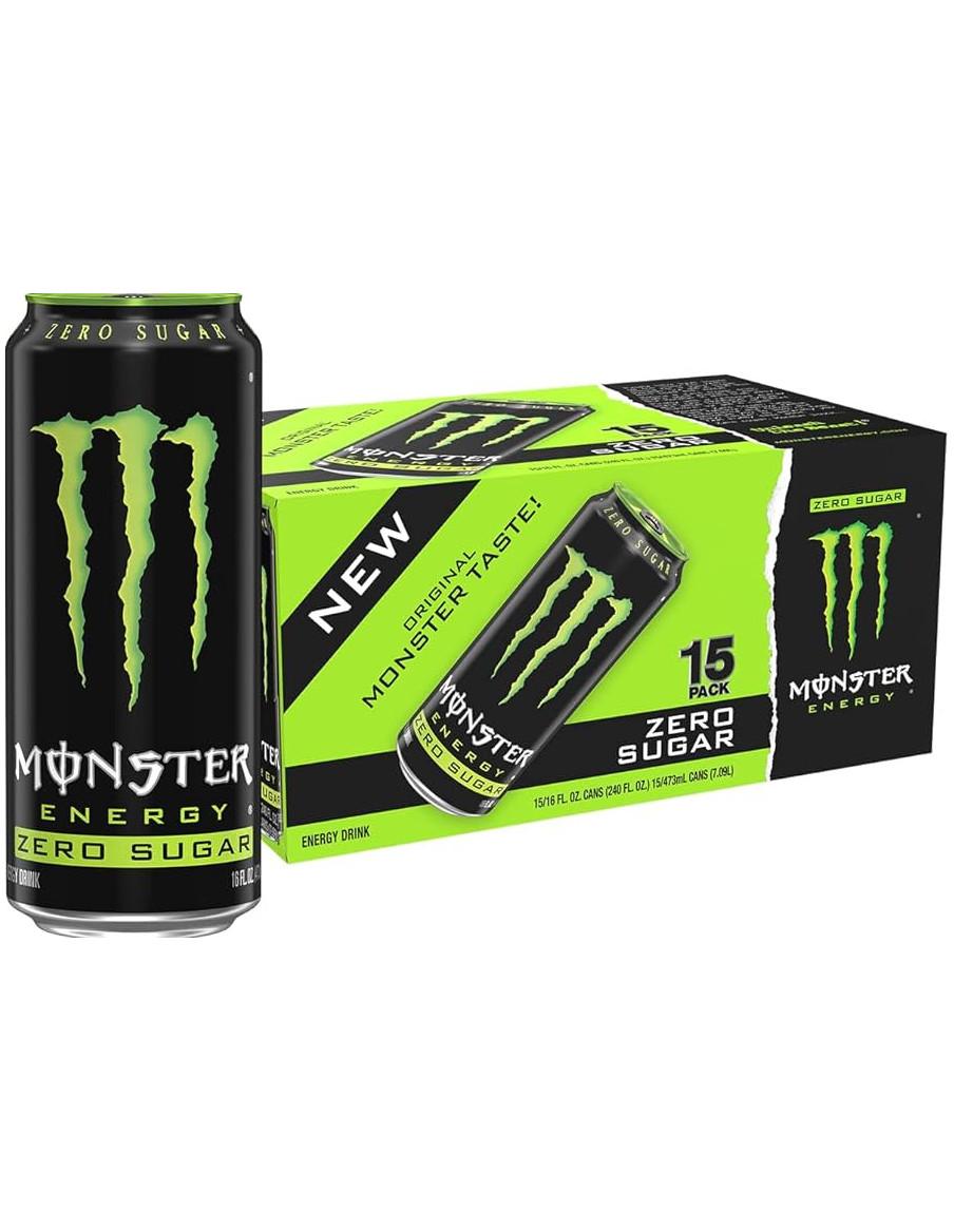 Monster zero sugar verde clásico  - Versión sin azúcar de la versión clásica