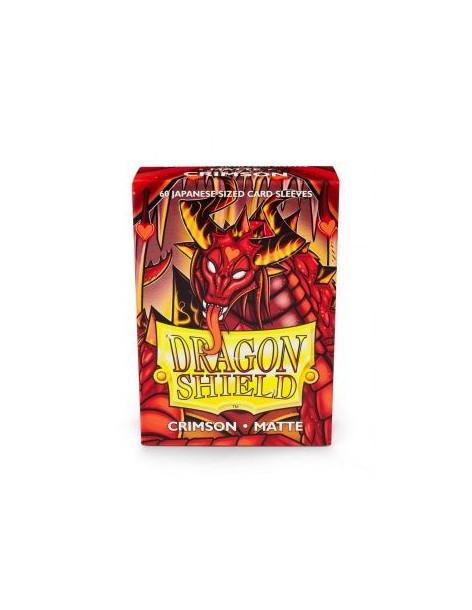 Dragon Shield Japanese Size Sleeves (59x86mm) - Crimson Matte (60)  - Dragon Shield Japanese Size Sleeves (59x86mm) - Crimson Ma