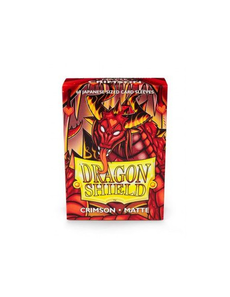 Dragon Shield Japanese Size Sleeves (59x86mm) - Crimson Matte (60)