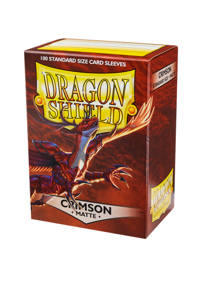 Dragon Shield Sleeves Standard size (63x88mm) - Crimson Matte (100u)