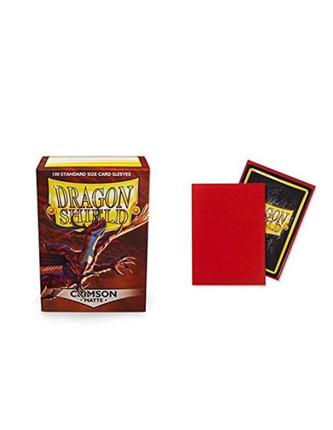 Dragon Shield Sleeves Standard size (63x88mm) - Crimson Matte (100u)  -  2
