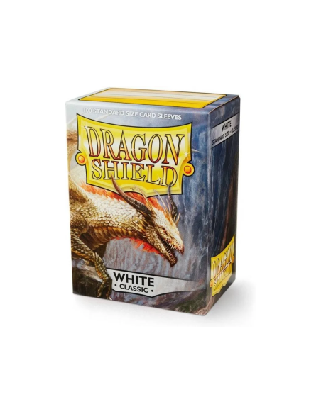 Fundas Dragon Shield Tamaño Standard (63x88mm) - Blanco Classic (100u)  - Protege tus cartas con las fundas de la prestigiosa ma